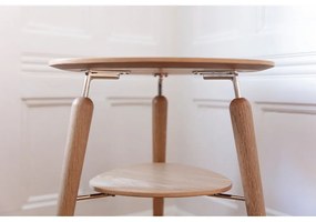 Măsuță de cafea în culoare naturală rotundă din lemn masiv de stejar ø 46 cm My Spot – UMAGE