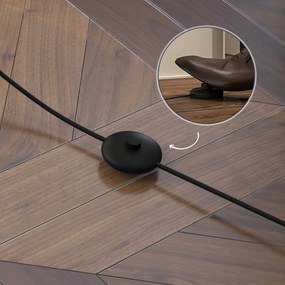 HOMCOM Lampă de Podea cu 3 Rafturi Integrate, Design Modern din MDF, 26x26x160 cm, Lemn Natural | Aosom Romania