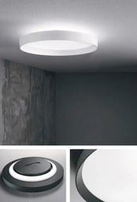 Plafoniera LED XXL moderna Fly slim pl d90 4000k alba