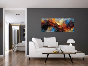 Tablou - Textura culorii (120x50 cm)
