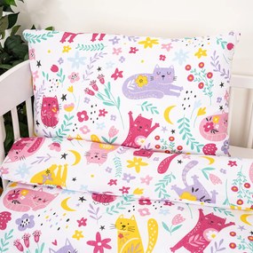 Lenjerie de pat din bumbac pentru copii 4Home Playful Paws, 100 x 135 cm, 40 x 60 cm, 100 x 135 cm, 40 x 60 cm