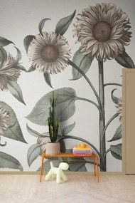 Tapet Sunflower, Peach, Rebel Walls