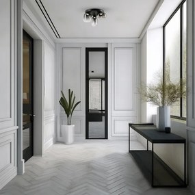 Plafonieră LED VASO LED/12W/230V d. 42 cm negru/fumuriu