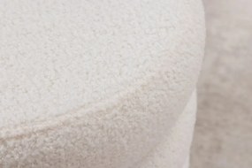 Taburete cu spatiu de depozitare, VOGUE 40cm boucle alb