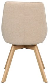 Scaune de dining bej 2 buc. Alison – Rowico