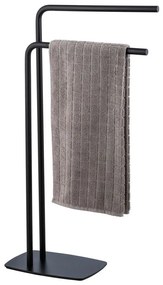 Suport pentru prosoape cu 2 bare, negru, IRIA, WENKO