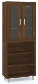 3114947 vidaXL Dulap înalt, stejar maro, 69,5x34x180 cm, lemn prelucrat
