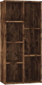 vidaXL Bibliotecă, stejar fumuriu, 50x25x106 cm