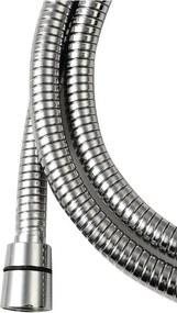 Furtun de duș argintiu lucios din oțel inoxidabil Lux – Sapho