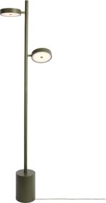 Lampadar LED din lemn de frasin verde Okinawa