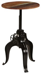 245267 vidaXL Masă de bar, 60 x (76-110) cm, lemn masiv reciclat