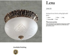 Plafoniera design clasic realizata manual Lena 33cm