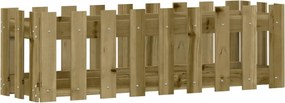 vidaXL Pat înălțat grădină design gard 100x30x30 cm lemn impregnat pin
