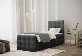 Expedo Pat tapitat boxspring MARTYN, 100x200, cosmic 10, dreapta