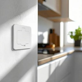 Brilagi - Priză încastrată pentru bucătărie INBOX IP55 albă dreptunghiulară