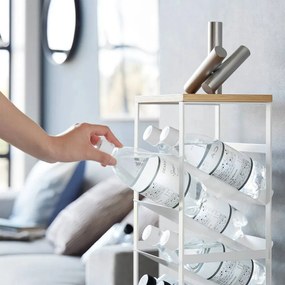 Raft pentru sticle de vin alb din metal număr de sticle 16 20x88,5x19 cm Tower – YAMAZAKI