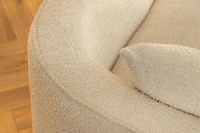 Canapea semicirculara XXL, Tesatura Boucle, Bej, ATELIER L 330cm, A-46548 VC