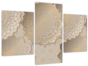 Tablou - Mandale în tonuri aurii (90x60 cm)