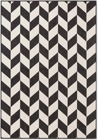 Covor pentru exterior și interior negru/crem 160x230 cm Haringey Terrick – Ted Baker