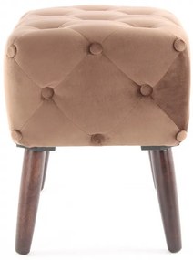 Taburet tapitat Piano maro deschis