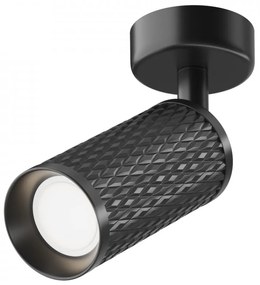 Spot aplicat modern negru cu un bec din aluminiu Maytoni Focus Design