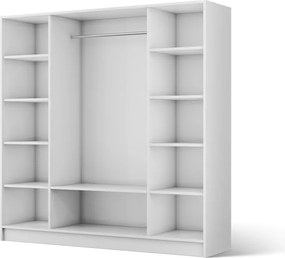 Dulap Palladio Hinged – 200x51x200 cm – Alb – Palladio 200 Hinged Dulap – Varianta 1