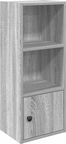 vidaXL Bibliotecă, gri sonoma, 31x24x77 cm, lemn prelucrat