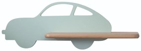 Aplică LED cu raft pentru copii CAR LED/5W/230V verde/lemn