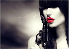 Tablou - Femeia misterioasă (70x50 cm)