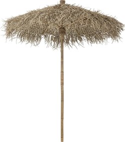 Umbrelă de grădină din bambus și frunze de palmier, D160×H204 cm, „Noia"