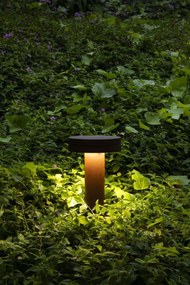 Stalp LED iluminat exterior IP65 ESPO H-35cm maro rustic