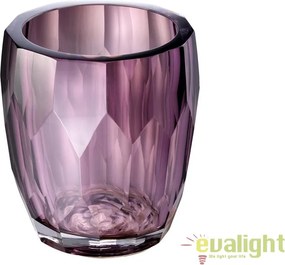 Vas decorativ din sticla design elegant Marquis violet 112582 HZ
