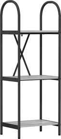 vidaXL Raft pentru cărți Gri Sonoma 40 x 30 x 109 cm Lemn compozit