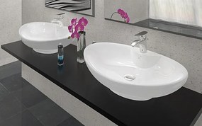 Lavoar Rosa 2 alb ceramica sanitara - 58,5 cm