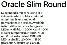 Lustra LED XXL design modern Oracle slim sp d150 round 4000k on-off negru