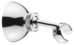 Suport pentru capul de duș argintiu lucios din alamă ø 6,5 cm – Sapho