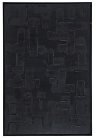 Tablou din lut 81x4x121 cm negru