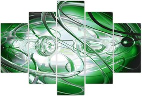 Tabloul abstract verde (150x105 cm)