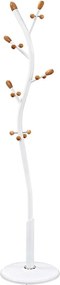 Cuier pom SADIK, alb, metal/plastic, 33x175 cm