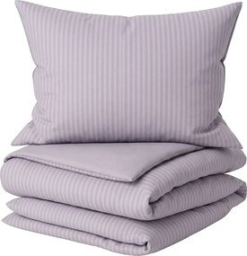 Lenjerie de pat din microfibra EMBOSSED STRIPES svetle fialove Dimensiune lenjerie de pat: 2 buc 60 x 70 cm | 200 x 200 cm
