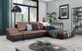 Colțar lemn masiv Extensibil Opal Depozitare 296x200cm Personalizabil - Monolith 09/ Kongo 129