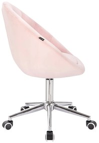 HR8516CK Roz Pudră Catifea Scaun