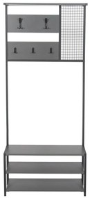 Cuier cu raft pentru încălțăminte Nomad Anthraciteand Black