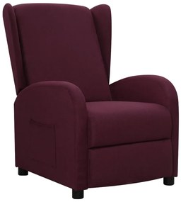 3098226 vidaXL Fotoliu cu ridicare, violet, material textil