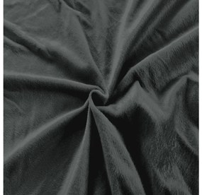 Cearsaf din micropluș NOLVIA 160x200 cm grafit