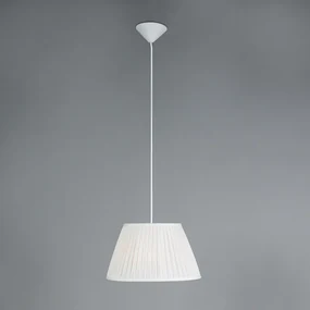 Lampă suspendată retro albă 35 cm - Plisse