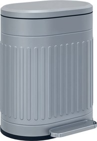 HOMCOM Coș de gunoi 20 L cu pedală, cu capac, coș interior detașabil, funcție Soft-Close 36,5 x 31,2 x 45 cm, Gri | Aosom Romania