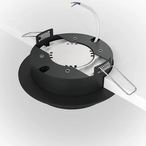 Spot incastrabil design tehnic Loop negru