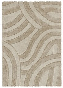 Covor bej handmade din fibre reciclate 120x170 cm Velvet – Flair Rugs