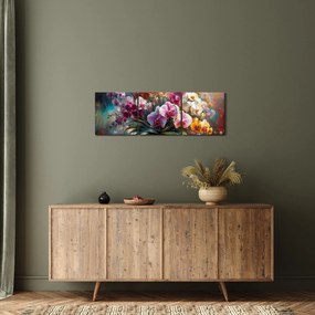 Tablou - Vas de flori II. (cu ceas) (90x30 cm)